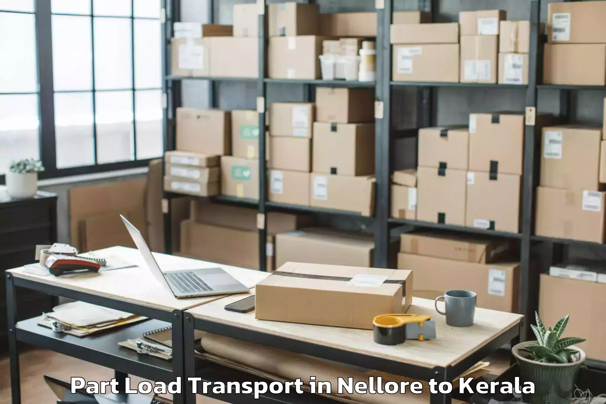 Book Nellore to Udumbanchola Part Load Transport Online